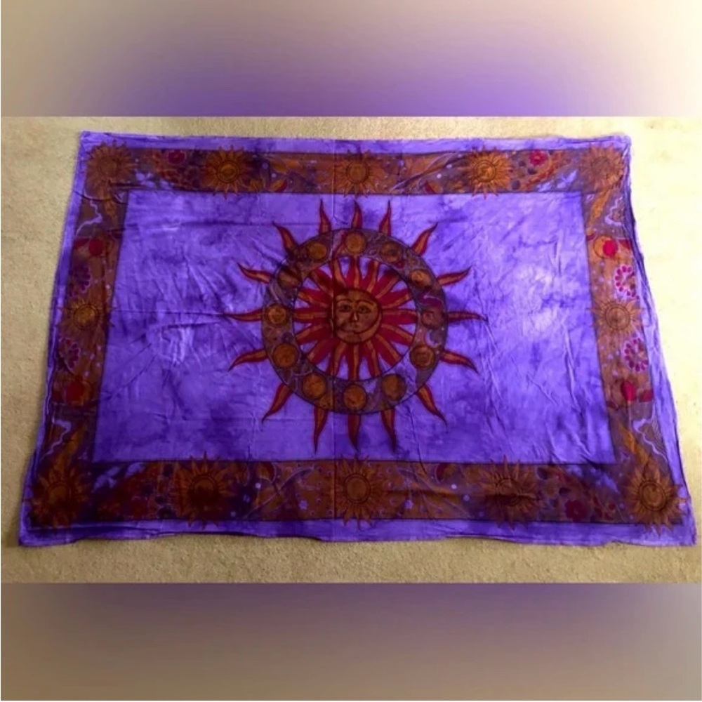 Large Tapestry Purple Sun